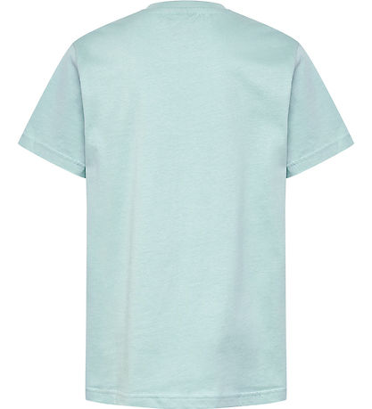 Hummel T-shirt - hmlTres Circle - Blue Surf