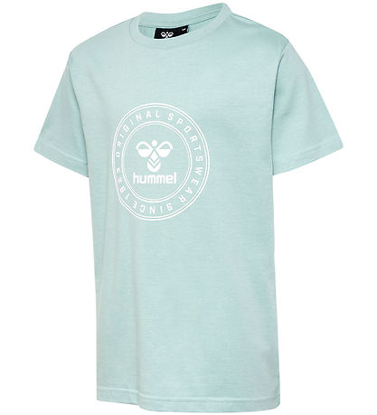 Hummel T-shirt - hmlTres Circle - Blue Surf