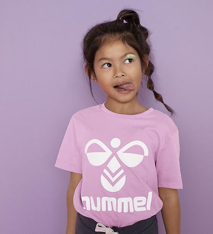 Hummel T-shirt - hmlTres - Pastel Lavender