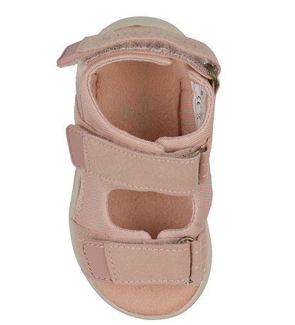 En Fant Sandal m. Velcro - Misty Rose m. Lys