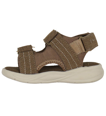 En Fant Sandal m. Velcro - Acorn m. Lys