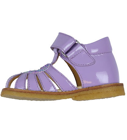 Angulus Sandaler Hjertesandal - Lilac/Confetti Glitter