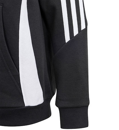 adidas Performance Httetrje - Tiro24 SWHOODY - Sort/Hvid