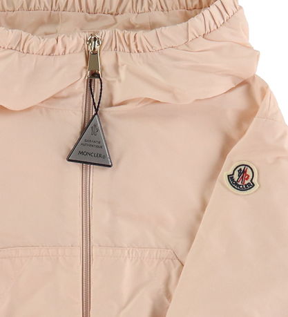 Moncler Jakke - Prague - Pudderosa m. Hvid