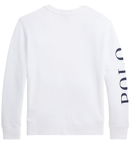 Polo Ralph Lauren Sweatshirt - Hvid m. Navy