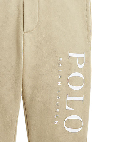 Polo Ralph Lauren Sweatpants - Khaki m. hvid