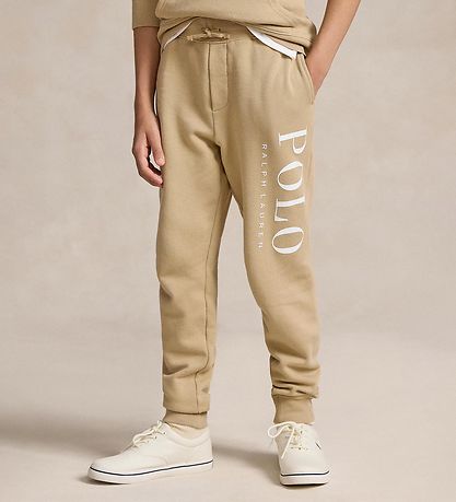 Polo Ralph Lauren Sweatpants - Khaki m. hvid