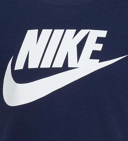 Nike T-shirt - Mrkebl/Hvid