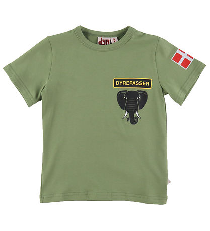 DYR-Cph T-Shirt - Dyrepasser - Sage Elefant