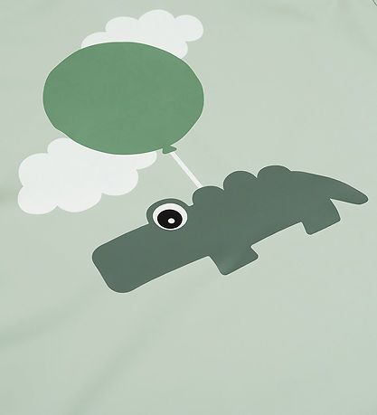 Done By Deer Forklæde - PU - Happy Clouds - Grøn