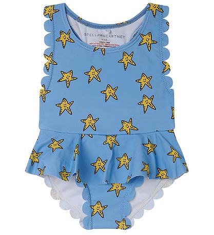 Stella McCartney Kids Badedragt - UV50+ - Bl/Gul m. Sstjerner