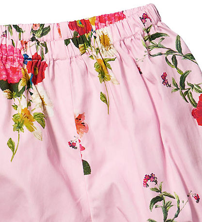 Christina Rohde Shorts - Rosa m. Blomster