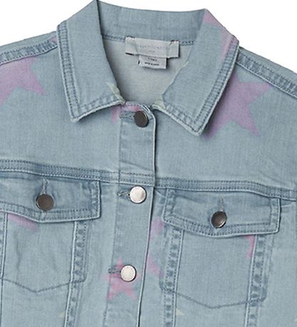 Stella McCartney Kids Denimjakke - Celeste m. Stjerner