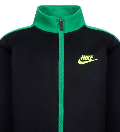 Nike Trningsst - Cardigan/Bukser - Sort/Grn