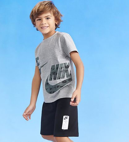 Nike Shortsst - Shorts/T-shirt - Sort/Gr
