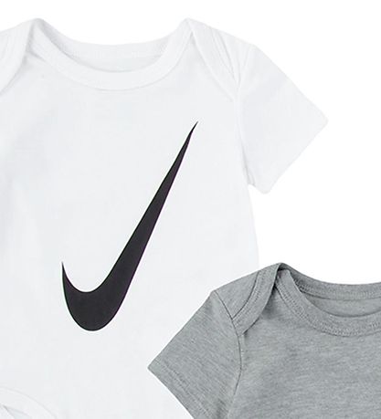 Nike Bodyer k/ - Swoosh - 3-pak - Hvid/Gr/Sort