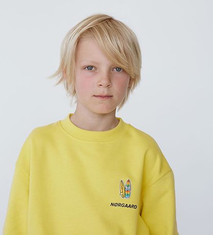 Mads Nrgaard Sweatshirt - Sonar - Lemon Zest