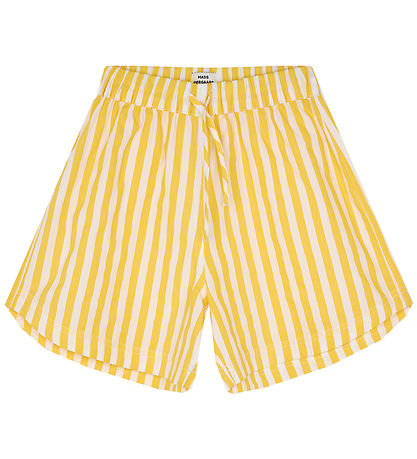 Mads Nrgaard Shorts - Sacky - White Alyssum/Lemon Zest