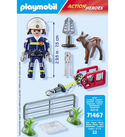 Playmobil Action Heroes - Brandmndenes Dyreredning - 71467 - 22