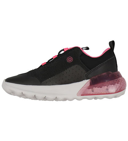 Geox Sko m. Lys - Activart - Black/Fluo Fuchsia