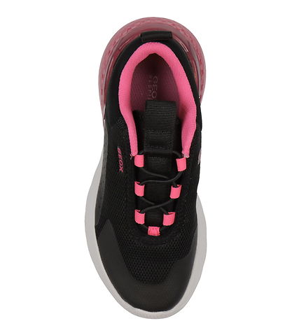 Geox Sko m. Lys - Activart - Black/Fluo Fuchsia