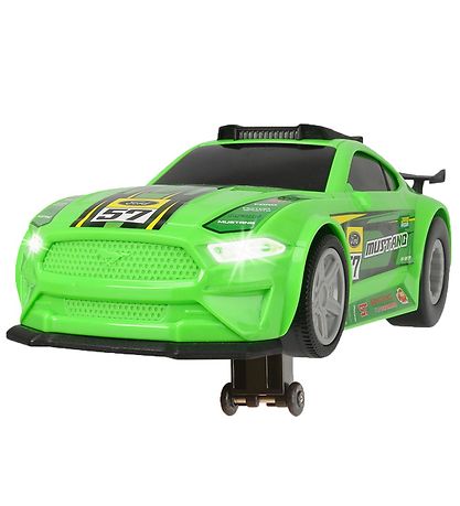 Dickie Toys Bil - Ford Mustang - Lys/Lyd