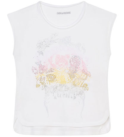 Zadig & Voltaire T-shirt - Angel - Hvid m. Print/Similisten