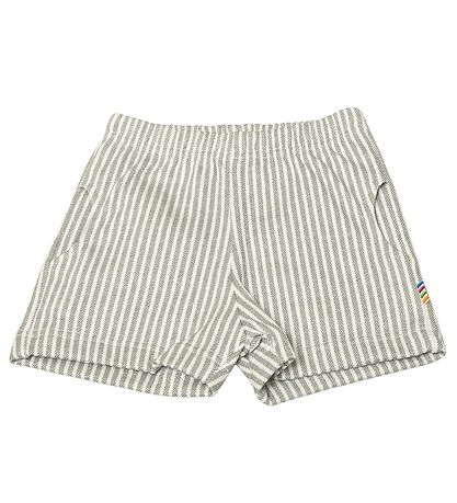 Joha Shorts - Stvet Grn/Hvid Stibet