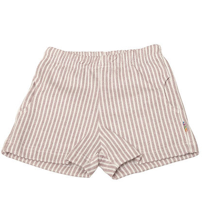 Joha Shorts - Stvet Lilla/Hvid Stibet