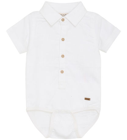 Minymo Skjortebody - k/ - Bright White