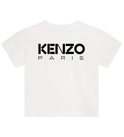 Kenzo T-shirt - Ivory/Rd m. Blomst