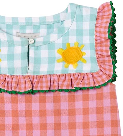 Stella McCartney Kids Top - Rosa/Orangeternet m. Grn