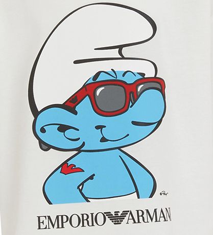 Emporio Armani T-shirt - Hvid m. Smlf