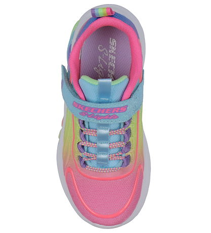 Skechers Sko m. Lys - Rainbow Cruisers - Turqouise Multi