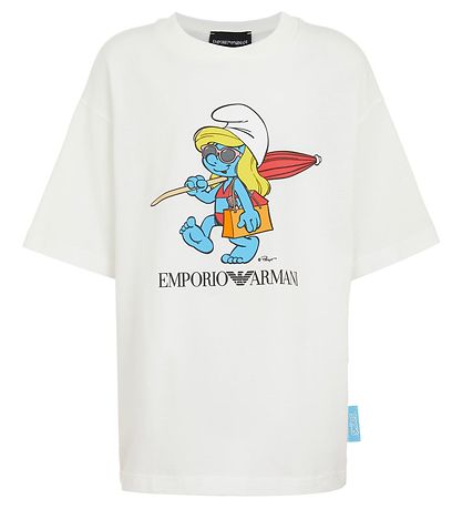 Emporio Armani T-shirt - Hvid m. Smlfine