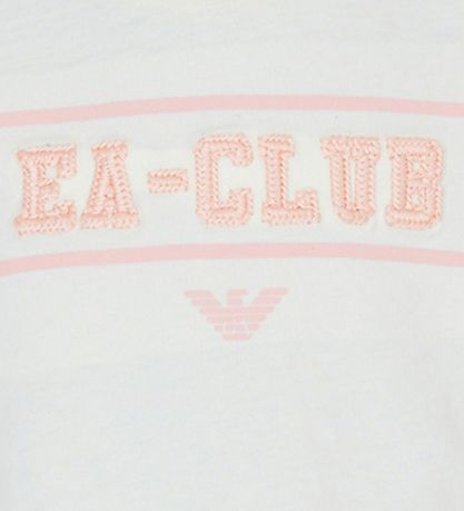 Emporio Armani T-shirt - Hvid m. Rosa