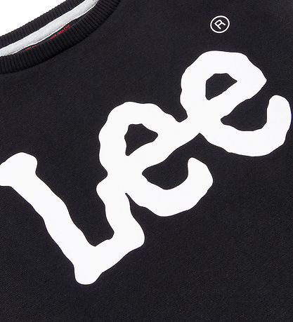 Lee Sweatshirt - Wobbly Graphic - Sort