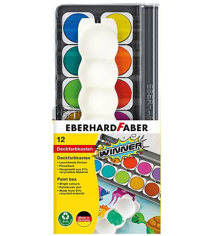 Eberhard Faber Vandfarver - 12 stk.