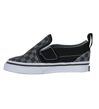 Vans Sko - Slip-On V Checkerboard - Sort/Gr