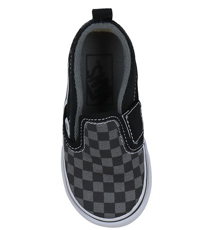 Vans Sko - Slip-On V Checkerboard - Sort/Gr