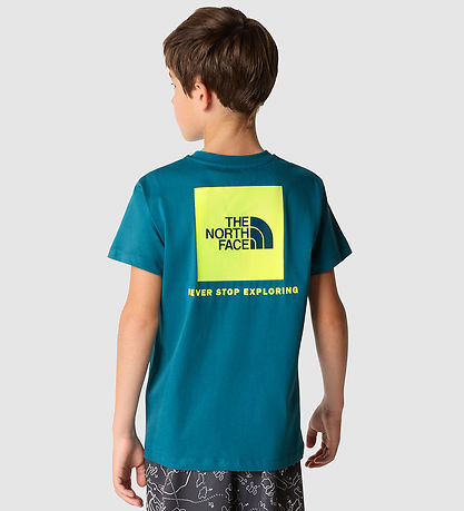 The North Face T-shirt - Redbox - Blue Moss/Lemon Yellow