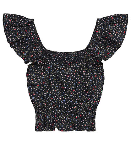 Designers Remix Top - Serena Flare - Navy/Mini Flower