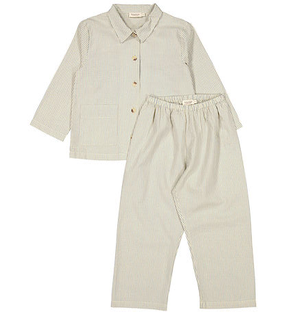 MarMar Nattøj - Pajama - Blue Stone Stripe
