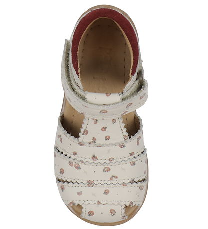 Pom Pom Sandaler - Starters Scallop Velcro - Ladybird