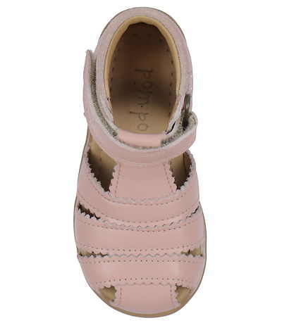 Pom Pom Sandaler - Starters Scallop Velcro - Rose