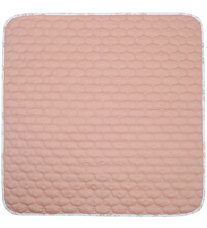 Müsli Tæppe - Quiltet - 90x90 - Sense - Balsam Cream/Balsam Rose