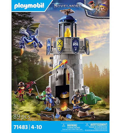 Playmobil Novelmore - Riddertårn m. Smed Og Drage - 71483 - 89 D