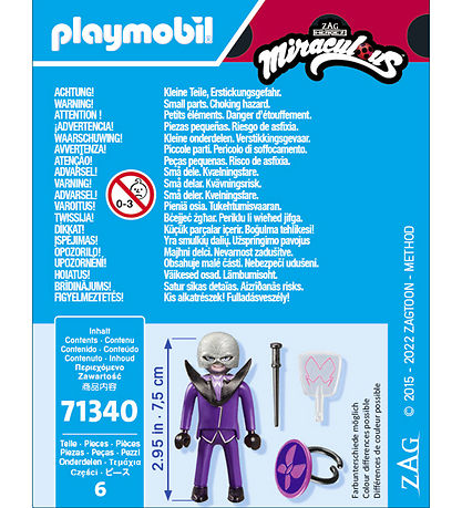 Playmobil Miraculous - Hawk Moth - 71340 - 6 Dele