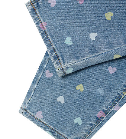 Name It Jeans - NmfBella - Medium Blue Denim/Hearts