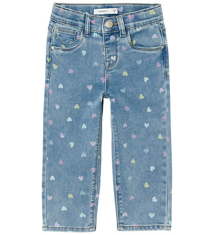 Name It Jeans - NmfBella - Medium Blue Denim/Hearts